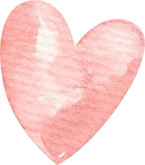 Watercolor Red Heart